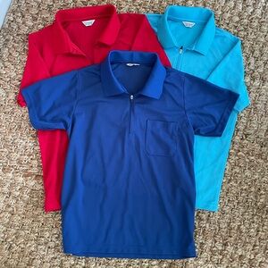 Tworoy Zip-Up Polo Shirt Women’s Sz Small Lightweight Korean Golf Tops Lot of 3